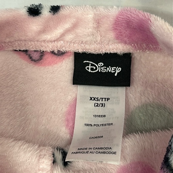 Disney - Minnie Mouse - pink fleecey/furry joggers. Size 2T - Picture 2 of 3